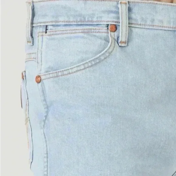 Wrangler Cowboy Cut Slim Fit Active Flex Jeans | Men's Jeans | Men's Light Wash - Picture 5 of 10
